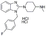 1-[1-(4-Fluorobenzyl)-2-benziMidazolyl]-4-(MethylaMino)piperidine dihydrochloride, 97% Structure