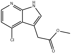 Methyl 2-(4-chloro-1H-pyrrolo[2,3-b]pyridin-3-yl)acetate Structure