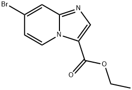 7-BroMo-iMidazo[1,2-a]피리딘-3-카르복실산에틸에스테르 구조식 이미지