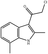 2-chloro-1-(2,7-dimethyl-1H-indol-3-yl)ethanone Structure