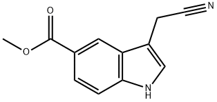 methyl 3-(cyanomethyl)-1H-indole-5-carboxylate 구조식 이미지