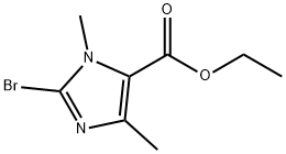 ethyl 2-bromo-3,5-dimethylimidazole-4-carboxylate Structure