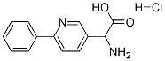 2-AMino-2-(6-phenyl-3-pyridyl)acetic Acid Hydrochloride Structure