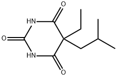 5-ethyl-5-isobutylbarbituric acid Structure