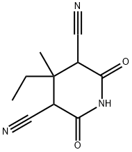 2 4-DICYANO-3-ETHYL-3-METHYLGLUTARIMIDE& 구조식 이미지