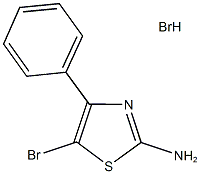 5-bromo-4-phenyl-1,3-thiazol-2-amine hydrobromide 구조식 이미지