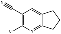 2-Chloro-5H,6H,7H-cyclopenta-[b]pyridine-3-carbonitrile 구조식 이미지