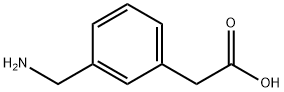 3-아미노메틸-페닐아세트산 구조식 이미지