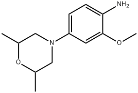 4-(2,6-dimethylmorpholino)-2-methoxyphenylamine Structure