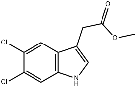 METHYL 5,6-DICHLORO-3-INDOLEACETATE Structure