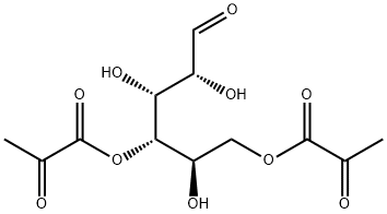 D-Galactose, 4,6-bis(2-oxopropanoate) Structure