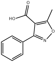 5-Methyl-3-phenylisoxazole-4-carboxylic acid 구조식 이미지