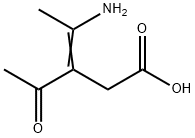 3-Pentenoic  acid,  3-acetyl-4-amino- Structure