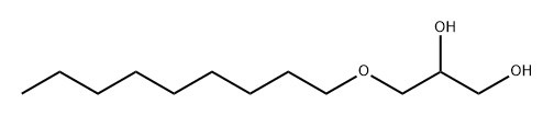 DL-Glycerin-1-n-nonylether Structure