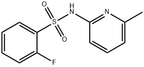 2-플루오로-N-(6-메틸-2-피리딜)벤젠설포나미드 구조식 이미지
