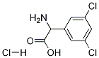 2-아미노-2-(3,5-디클로로페닐)아세트산염산염 구조식 이미지