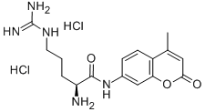 L-ARGININE 7-AMIDO-4-METHYLCOUMARIN DIHYDROCHLORIDE 구조식 이미지