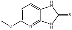 2-Mercapto-5-methoxyimidazole[4,5-b]pyridine 구조식 이미지