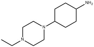CyclohexanaMine, 4-(4-ethyl-1-piperazinyl)- Structure