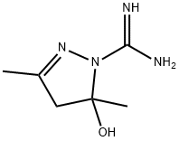 1H-Pyrazole-1-carboximidamide,  4,5-dihydro-5-hydroxy-3,5-dimethyl- Structure
