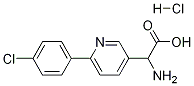 2-AMino-2-[6-(4-chlorophenyl)-3-pyridyl]acetic Acid Hydrochloride 구조식 이미지