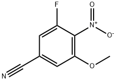 3-Fluoro-5-methoxy-4-nitrobenzonitrile 구조식 이미지