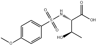 (2S,3R)-3-HYDROXY-2-{[(4-METHOXYPHENYL)SULFONYL]AMINO}BUTANOIC ACID Structure