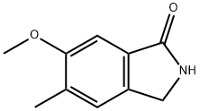 1H-Isoindol-1-one, 2,3-dihydro-6-Methoxy-5-Methyl- Structure