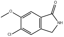 1H-Isoindol-1-one, 5-chloro-2,3-dihydro-6-Methoxy- 구조식 이미지