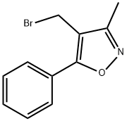 4-(Bromomethyl)-3-methyl-5-phenylisoxazole 구조식 이미지