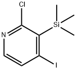 2-Chloro-4-iodo-3-(trimethylsilyl)pyridine Structure