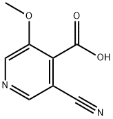 3-Cyano-5-methoxyisonicotinic acid Structure