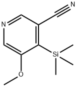 5-Methoxy-4-(trimethylsilyl)nicotinonitrile 구조식 이미지