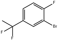 2-Bromo-4-(1,1-difluoroethyl)-1-fluorobenzene 구조식 이미지