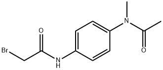 N-{4-[Acetyl(methyl)amino]phenyl}-2-bromoacetamide 구조식 이미지