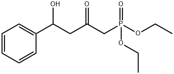 4-Hydroxy-4-phenyl-2-oxobutylphosphonic acid diethyl ester Structure