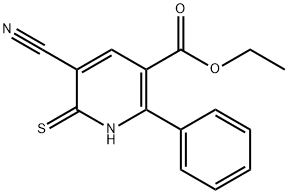 ETHYL 5-CYANO-6-MERCAPTO-2-PHENYLNICOTINATE Structure