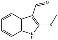 2-(Methylthio)-1H-indole-3-carbaldehyde Structure