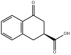 (S)-4-Oxo-1,2,3,4-tetrahydronaphthalene-2-carboxylic acid Structure