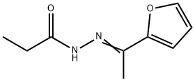 Propanoic  acid,  [1-(2-furanyl)ethylidene]hydrazide  (9CI) Structure