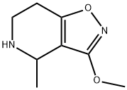 Isoxazolo[4,5-c]pyridine, 4,5,6,7-tetrahydro-3-methoxy-4-methyl- (9CI) 구조식 이미지