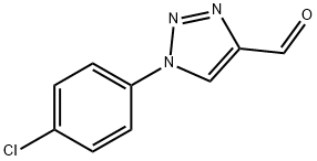 1-(4-CHLOROPHENYL)-1H-1,2,3-TRIAZOLE-4-CARBALDEHYDE 구조식 이미지