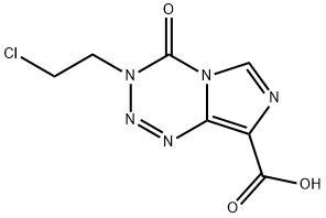 3-(2-chloroethyl)-4-oxo-3H-imidazo(5,1-d)-1,2,3,5-tetrazine-8-carboxylic acid Structure