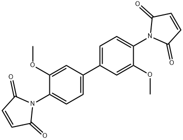 1,1'-(3,3'-Dimethoxy[1,1'-biphenyl]-4,4'-diyl)bis-1H-pyrrole-2,5-dione Structure