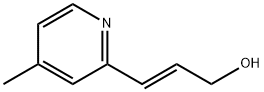 2-Propen-1-ol,3-(4-methyl-2-pyridinyl)-,(E)-(9CI) Structure