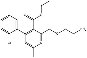 2-[(2-Aminoethoxy)methyl]-4-(2-chlorophenyl)-6-methyl-3-pyridinecarboxylic acid ethyl ester Structure