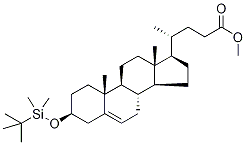 (3β)-3-(tert-부틸디메틸실릴)옥시-콜-5-엔-24-오산메틸에스테르 구조식 이미지