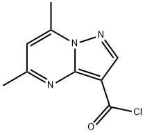 Pyrazolo[1,5-a]pyrimidine-3-carbonyl chloride, 5,7-dimethyl- (9CI) Structure