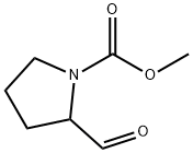 1-Pyrrolidinecarboxylic acid, 2-formyl-, methyl ester (9CI) Structure