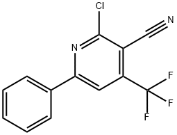 2-chloro-6-phenyl-4-(trifluoromethyl)nicotinonitrile Structure